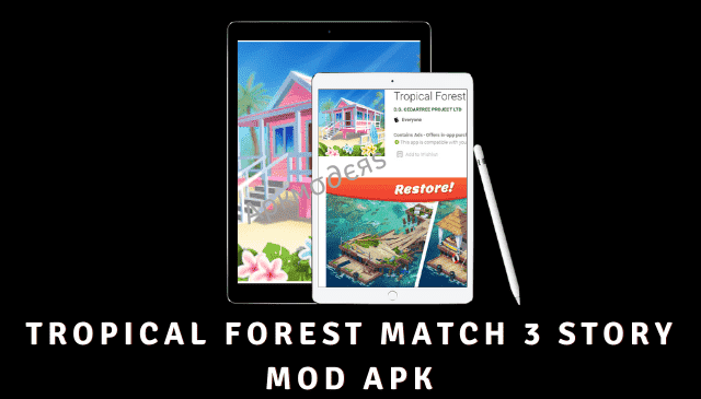 Tropical Forest Match 3 Story MOD APK Screen