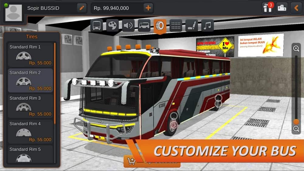 Bus Simulator Indonesia Mod Apk Free purchase
