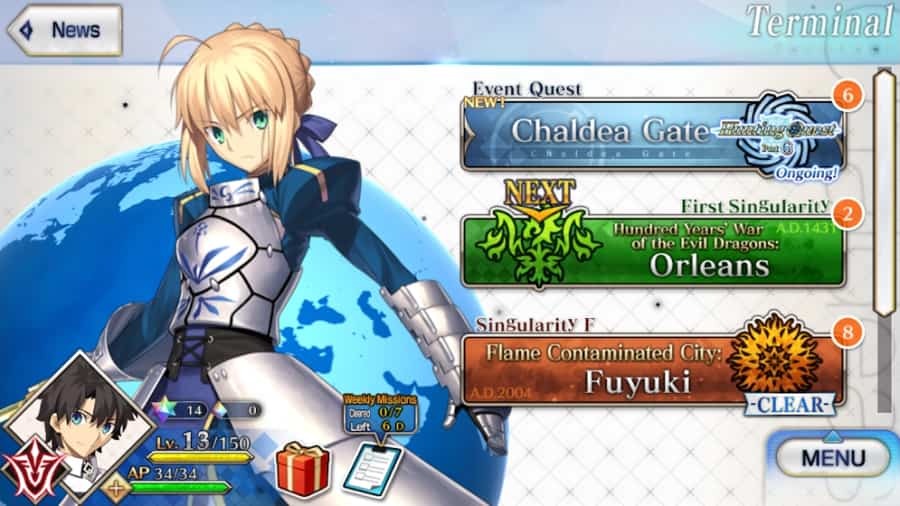 Fate Grand Order MOD Menu
