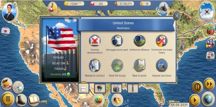 Modern Age 2 President Simulator MOD APK Unlimited Gems