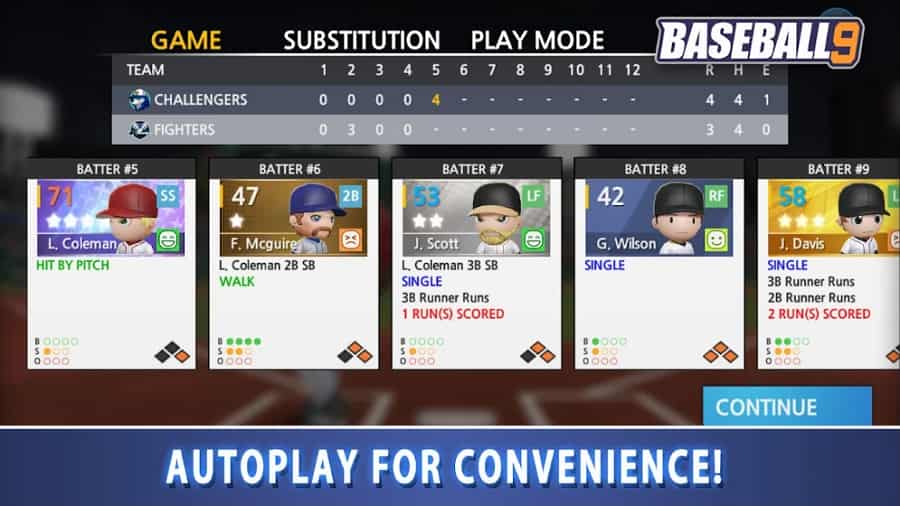 BASEBALL 9 MOD APK Free Shopping