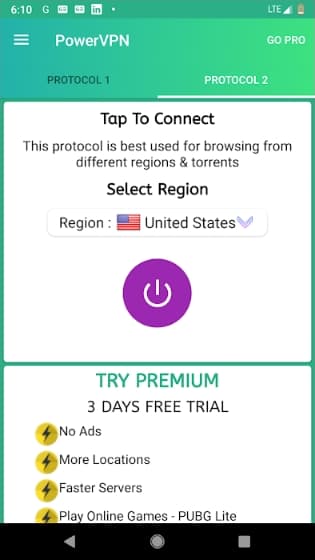Power VPN Premium Unlocked APK 

