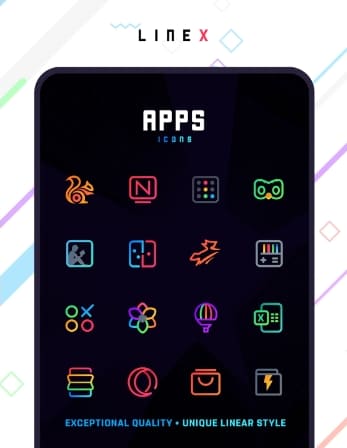 LineX Icon Pack Paid APK